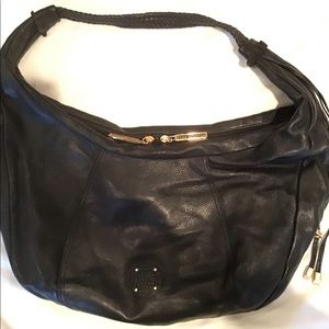 Black leather pocketbook